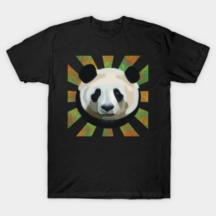 Striking Panda on Atomic bubble ray T-Shirt